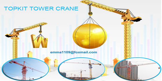 การก้าวขึ้นภายนอก การก่อสร้างเครน Tower QTZ 50 50m Boom Specification