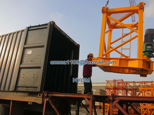 TC5610 6 ตัน Jib Tower Crane สําหรับโครงการก่อสร้างพลเมือง