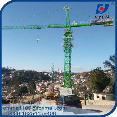 qtz 125 ค่าเครนหอคอย สําหรับอาคารสูง 65M กว้าง Jib การทํางาน
