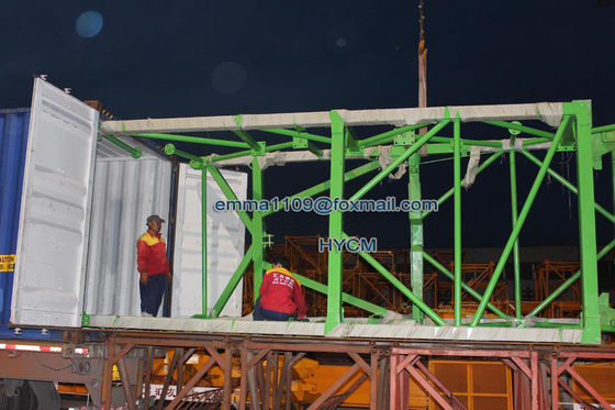 10tons TC6515 อาคาร สร้างหอคอย เครน ติดตั้งมุม เครนพื้นฐาน
