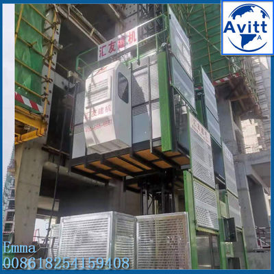 SC100 อาคาร Constructon Lifter กับสองมอเตอร์ Driving Unit Veichi Inverter