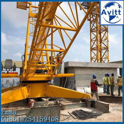 8000KG QD80-1840 Derrick Jib Crane Inverter Control Mechanism Luffing ในประเทศอินเดีย