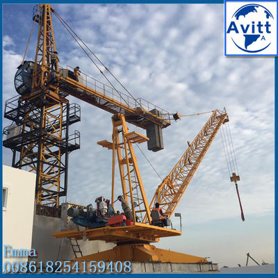 ภาระ 6000kg QD2420 เครื่องเครนเดอริค พร้อมขาสนับสนุนบนพื้น