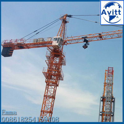 QTZ63 TC5013 เครนหอคอย Topkit 5t ภาระสูงสุด 50 Mts งานสําหรับความสูงอาคาร 40m
