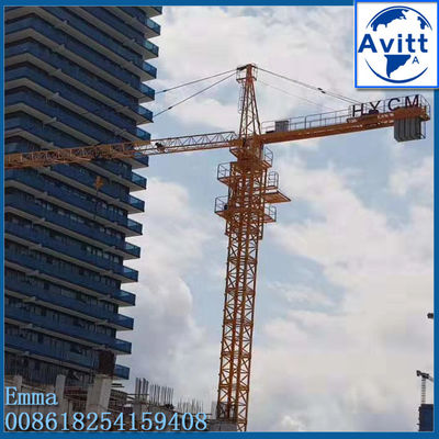 QTZ160 1600ton.m Topkit Tower Crane 12tons สําหรับอาคารสูง 220ft