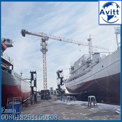 ISO CE EAC การรับรอง 10tons เครนหอคอยด้านบนน้อยกว่าโดยไม่มีหัว Fast ติดตั้ง PT6515