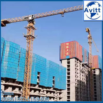 เครนป้อมเทคโนโลยี Potain QTZ125 ขนาด 10 ตัน แขนทำงาน 65 เมตร